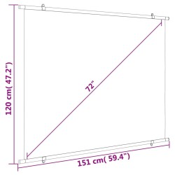 vidaXL Schermo di Proiezione 72" 4:3