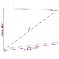 vidaXL Schermo di Proiezione 50" 16:9