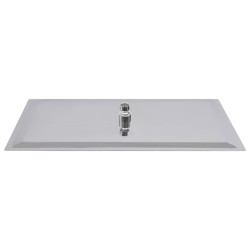 vidaXL Testa Doccia a Pioggia Acciaio Inox 304 50x30 cm Rettangolare