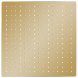 vidaXL Testa Doccia a Pioggia in Acciaio Inox 40x40 cm Quadrata Oro