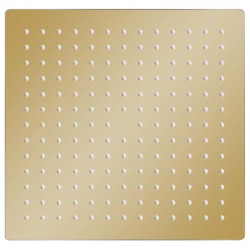 vidaXL Testa Doccia a Pioggia in Acciaio Inox 30x30 cm Quadrata Oro