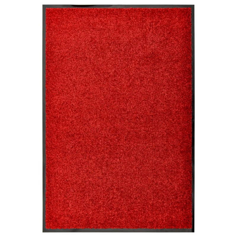 vidaXL Zerbino Lavabile Rosso 60x90 cm