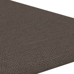 Pannelli Murali 12 pz Tortora 30x30 cm Tessuto 0,54 m²