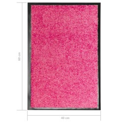 vidaXL Zerbino Lavabile Rosa 40x60 cm