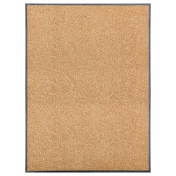 vidaXL Zerbino Lavabile Crema 90x120 cm