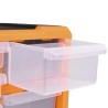 vidaXL Mobili Contenitori con 12 Cassetti 2 pz 26,5x16x26 cm