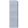 vidaXL Mobile Contenitore con 39 Cassetti 38x16x47 cm Grigio