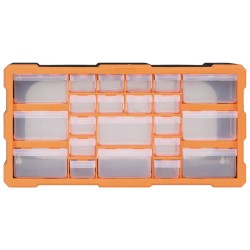 vidaXL Mobile Contenitore con 22 Cassetti 49x16x25,5 cm