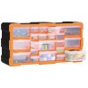 vidaXL Mobile Contenitore con 22 Cassetti 49x16x25,5 cm