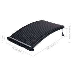 vidaXL Pannello Solare Termico Curvo per Piscina 110x65 cm