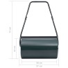 vidaXL Arieggiatore da Giardino Verde e Nero 57 cm 43 L