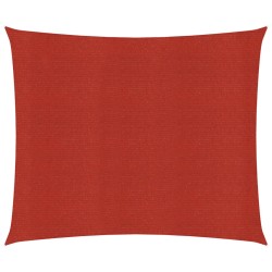 vidaXL Vela Parasole 160 g/m² Rossa 3,6x3,6 m in HDPE