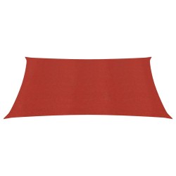 vidaXL Vela Parasole 160 g/m² Rossa 3,6x3,6 m in HDPE