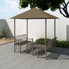 vidaXL Padiglione Giardino Tavolo e Panche 2,5x1,5x2,4m Talpa 180 g/m²	