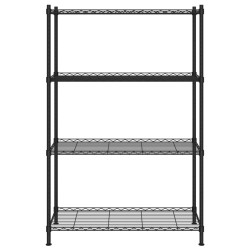 vidaXL Scaffale a 4 Livelli 90x35x137 cm Nero 200 kg