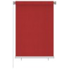 vidaXL Tenda a Rullo per Esterni 100x140 cm Rossa HDPE