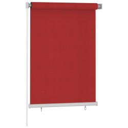 vidaXL Tenda a Rullo per Esterni 100x140 cm Rossa HDPE