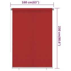 vidaXL Tenda a Rullo per Esterni 160x230 cm Rossa HDPE