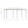 vidaXL Gazebo 3x6x2,6 m Crema 160 g/m²