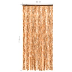 vidaXL Zanzariera Ocra e Bianco 90x220 cm Ciniglia