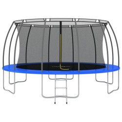 vidaXL Set Trampolino Rotondo 488x90 cm 150 kg