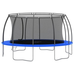 vidaXL Set Trampolino Rotondo 488x90 cm 150 kg