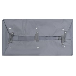 vidaXL Telo per Carrello da Giardino Grigio Scuro 81x41x21 cm Tessuto