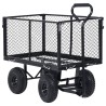 vidaXL Carrello a Mano da Giardino Nero 350 kg