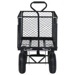 vidaXL Carrello a Mano da Giardino Nero 350 kg