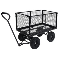 vidaXL Carrello a Mano da Giardino Nero 350 kg