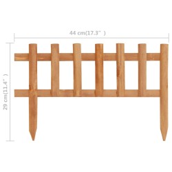 vidaXL Bordature per Prato 10 pz in Legno di Abete 4,4 m