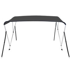 vidaXL Bimini di Prua con Tendalino a 3 Archi Antracite 183x180x137 cm