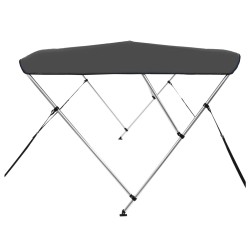 vidaXL Bimini di Prua con Tendalino a 3 Archi Antracite 183x180x137 cm