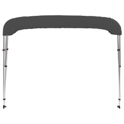 vidaXL Bimini di Prua con Tendalino a 3 Archi Antracite 183x180x137 cm