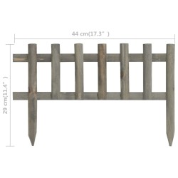 vidaXL Bordature per Prato 10 pz in Legno di Abete 4,4 m