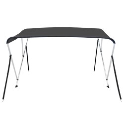 vidaXL Bimini di Prua con Tendalino a 3 Archi Antracite 183x160x137 cm