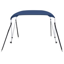 vidaXL Bimini di Prua con Tendalino a 2 Archi Blu Marino 150x120x110cm