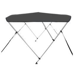 vidaXL Bimini di Prua con Tendalino a 3 Archi Antracite 183x196x137 cm