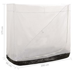 vidaXL Tenda Interna Universale Grigia 200x90x175 cm