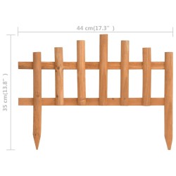 vidaXL Bordature per Prato 10 pz in Legno di Abete 4,4 m