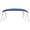 vidaXL Bimini di Prua Tendalino a 4 Archi Blu 243x(230-244)x137 cm 