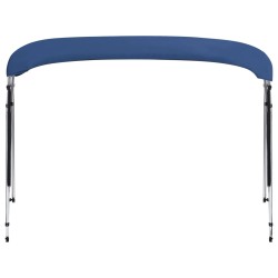 vidaXL Bimini di Prua Tendalino a 4 Archi Blu 243x(230-244)x137 cm 