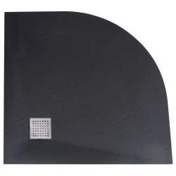 vidaXL Piatto Doccia in SMC Nero 90x90 cm