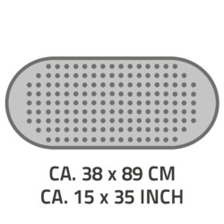 RIDDER Tappetino da Bagno Antiscivolo Tecno Bianco