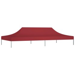 vidaXL Tetto per Tendone per Feste 6x3 m Rosso Borgogna 270 g/m²