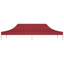 vidaXL Tetto per Tendone per Feste 6x3 m Rosso Borgogna 270 g/m²