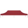 vidaXL Tetto per Tendone per Feste 6x3 m Rosso Borgogna 270 g/m²