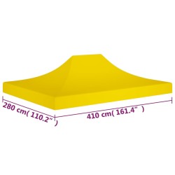 vidaXL Tetto per Tendone per Feste 4x3 m Giallo 270 g/m²