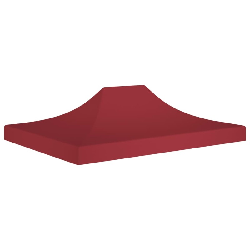 vidaXL Tetto per Tendone per Feste 4,5x3 m Rosso Borgogna 270 g/m²