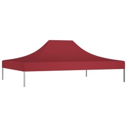 vidaXL Tetto per Tendone per Feste 4,5x3 m Rosso Borgogna 270 g/m²